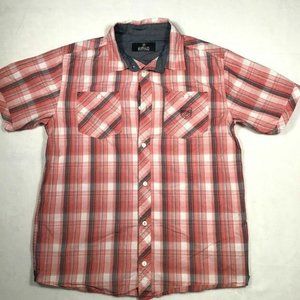 Buffalo Men's Multicolor Plaid Pattern Button Down Collared Long Sleeve Shirt XL